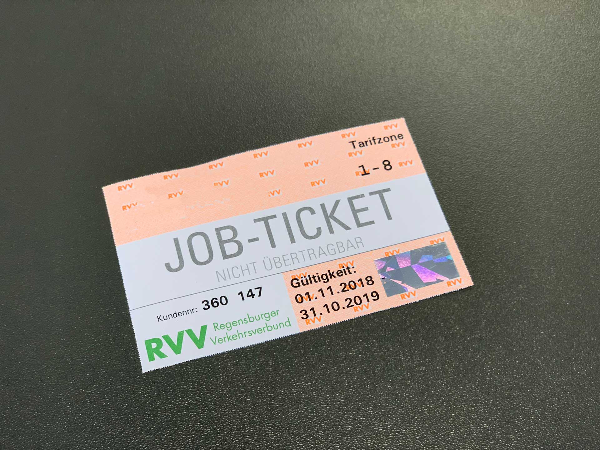 Mit dem JobTicket zur Arbeit WEINHUT GmbH